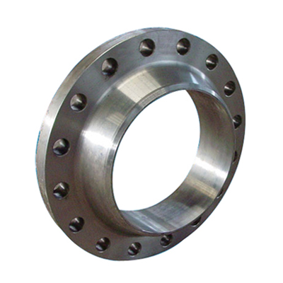 Large caliber flange with neck